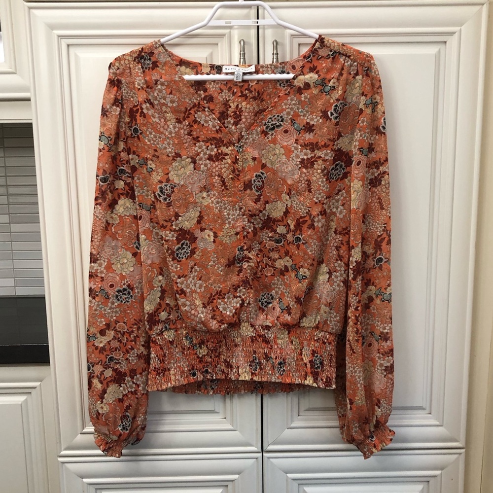 Maison d’Amelie women’s floral blouse